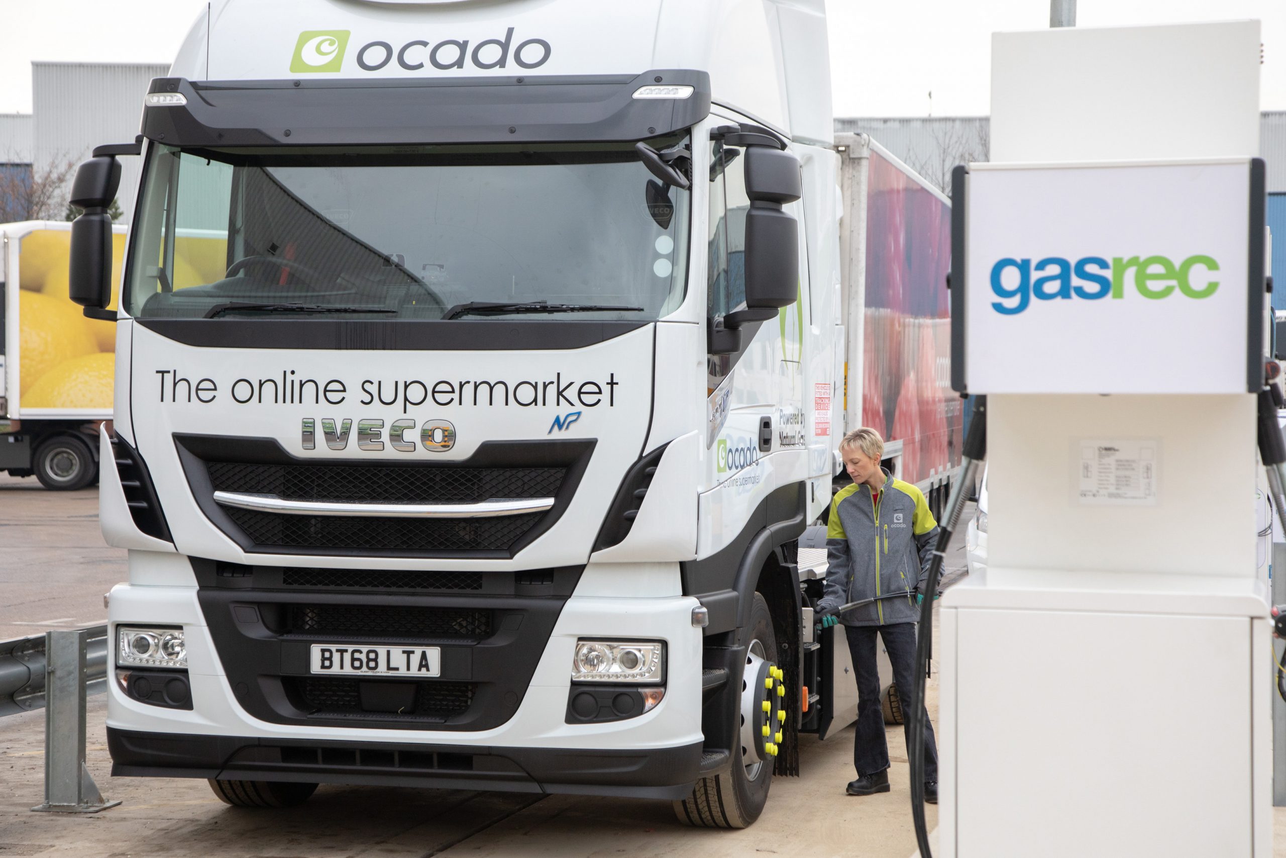 Natural Gas Refuelling Station opened for HGV Fleet by Ocado