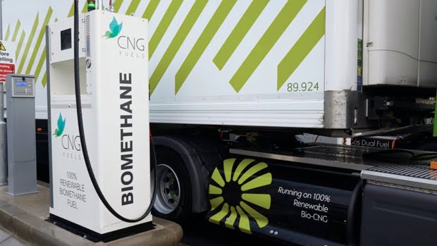 HGV gas refuelling station