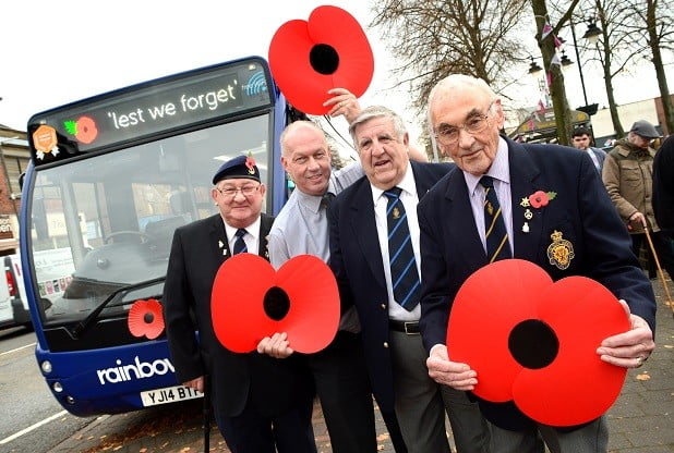 Bus companies wear their poppies - HGV Training Network