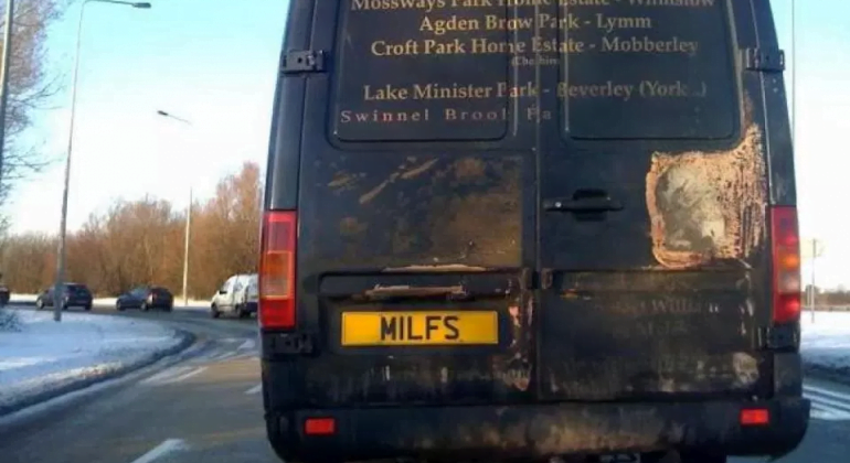 Personalised plates going too far