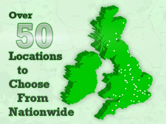 50Locations Over 50 centres across the UK