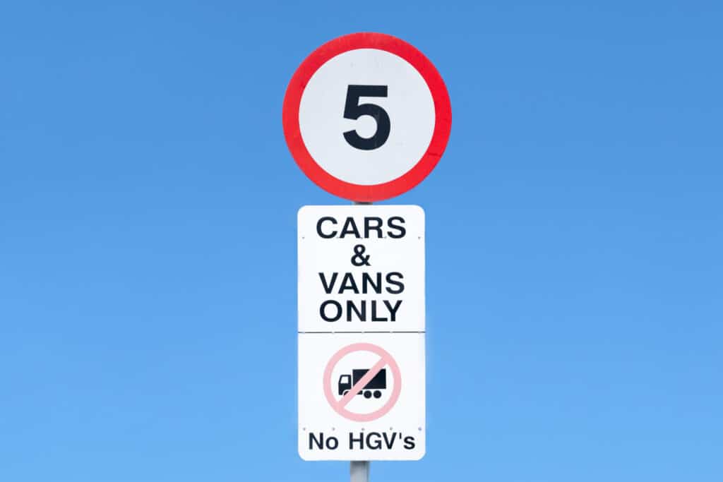 HGV speed limits