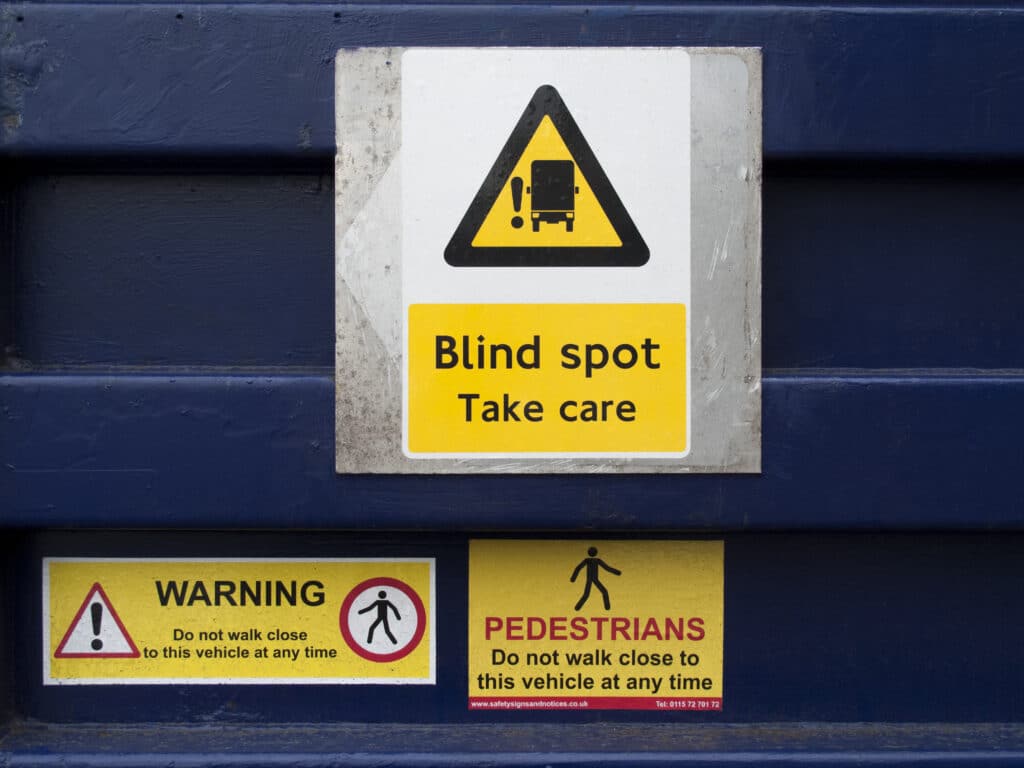 HGV blind spots